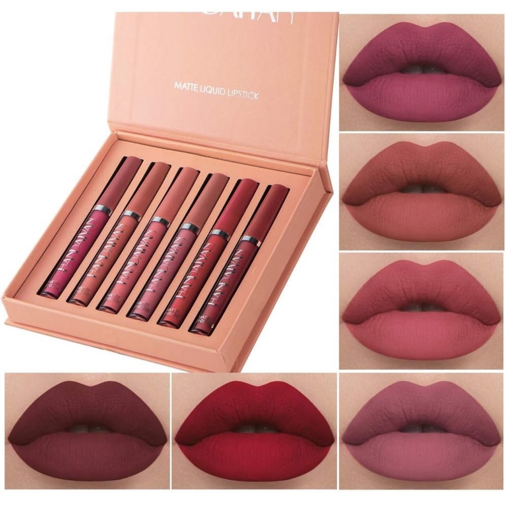 💋BestLand 6Pcs Matte Liquid Lipsticks